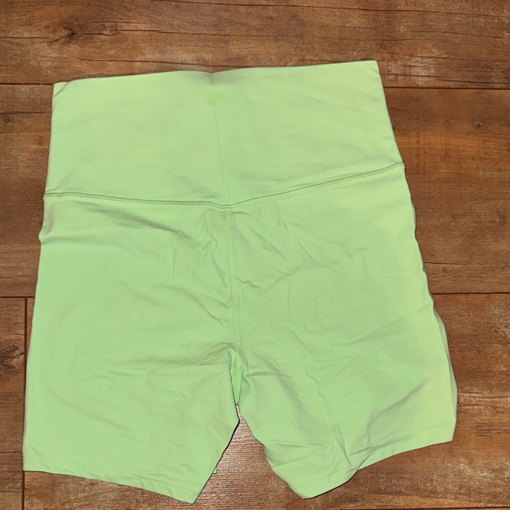 all in motion High-Waist Bike Shorts in Light Green - Picture 3 of 3